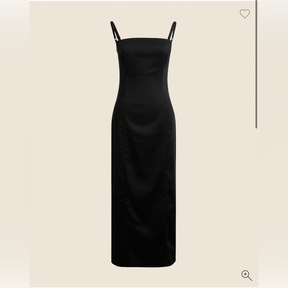 J. Crew Collection fitted midi dress in stretch satin Sz 2. NWOT